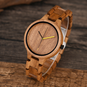 Para DODO DEER Alcanfor Tree Ecológico <span class=keywords><strong>Bubinga</strong></span> Relojes de madera Personalizable Moda 43mm Dial Diámetro Vidrio <span class=keywords><strong>Precio</strong></span> de fábrica - Product Image 2