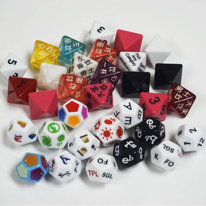 Custom Multi Colored mit Blank Plastic 4 seitige roll Dice - Product Image 1