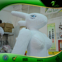 Jouet gonflable en fourrure Renamon, animal de dessin animé personnalisé avec Hongyi Sph