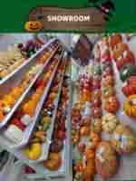 Citrouille d'Halloween blanche dorée, citrouille artificielle en mousse, vente en gros de fausses citrouilles pour la décoration extérieure de la maison, fête, porche
