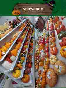<span class=keywords><strong>Calabaza</strong></span> de Halloween Blanca Dorada, <span class=keywords><strong>Calabaza</strong></span> Artificial de Espuma, Calabazas Falsas al por Mayor para Decoración de Fiestas <span class=keywords><strong>en</strong></span> el Hogar, Porche - Product Image 6