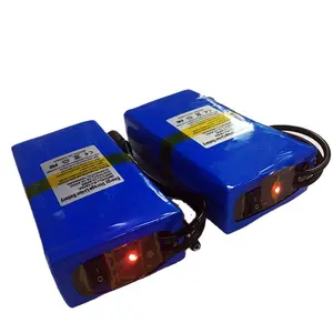 Baterai Lithium Li-ion Isi Ulang 10Ah DC 12V 9800MAH Tahan Lama untuk Kamera CCTV