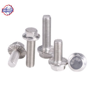 Pernos y tuercas de brida hexagonal Pernos personalizados M6 M8 <span class=keywords><strong>M10</strong></span> Brida hexagonal Boulons Grado Chapado en zinc 10,9 12,9 <span class=keywords><strong>Perno</strong></span> de brida hexagonal con tuerca - Product Image 3