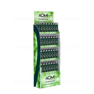 Exhibidor Metálico con Panel Perforado y Estantes, Estante de Piso para Productos de Champú y Cuidado del Cabello, Exhibidor para Supermercados y Tiendas Minoristas - Product Image 2