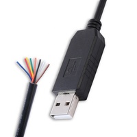 Adaptador convertidor serie PL2303GT USB RS232, Cable de programación de 8 núcleos