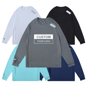 เสื้อออกกำลังกาย100% โพลีเอสเตอร์แห้งเร็วสำหรับผู้ชายเสื้อออกกำลังกายฟิตเนสยืดหยุ่นสูงสำหรับผู้ชาย - Product Image 2