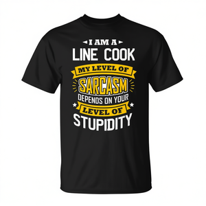 Camiseta de cocinero con chiste sarcástico para el personal de cocina, ropa de trabajo - Product Image 2