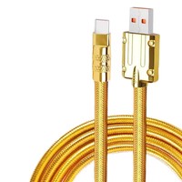 Cable de Carga Rápida Trenzado de Metal Resistente al Por Mayor para iPhone, Tipo-C, Micro USB y Android