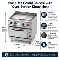 Plaque de cuisson électrique professionnelle en acier inoxydable 12+4.8KW avec garantie 1 an