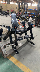 Máquina de <span class=keywords><strong>prensa</strong></span> de piernas sentado comercial - Equipo de gimnasio con carga de discos para entrenamiento de cuádriceps - Product Image 5