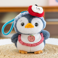 Porte-clés en peluche pingouin, divers styles, logo personnalisé, ODM, OEM, vente en gros, porte-clés commémoratifs pour événements, cadeau d'anniversaire