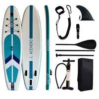 Tabla de Paddle Surf Inflable de Última Generación con Sistema de 3 Aletas, Todos los Accesorios, 11'6"x33"x6" 350x83x15cm, con Soporte para Cámara de Acción
