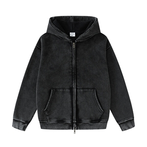 Sudadera con capucha de forro polar impermeable de lujo al por mayor, diseño personalizado extragrande, chaqueta pesada con capucha para otoño - Product Image 3