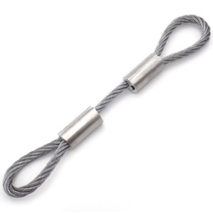 Pabrik langsung kawat baja tahan karat tali <span class=keywords><strong>Sling</strong></span> kabel perakitan galvanis mengangkat manufaktur AISI ASTM pemotongan las - Product Image 2
