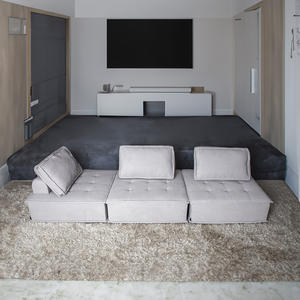 Italian Normcore Tofu Block moderno sofà semplice Set libera combinazione tessuto modulo <span class=keywords><strong>quadrato</strong></span> spugna per <span class=keywords><strong>soggiorno</strong></span> piccolo appartamento - Product Image 4