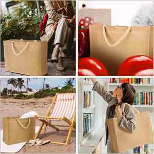 Bolsas de Yute Personalizadas para Regalos de Boda, Playa, Compras, Reutilizables, al por Mayor en Línea - Product Image 5