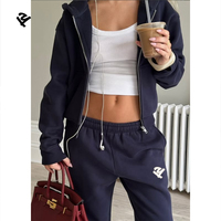 Collection Automne 2026 : Ensemble Survêtement Tendance Femme Personnalisé – Tenue Décontractée Streetwear 2 Pièces : Sweat à Capuche Zippé et Pantalon de Survêtement