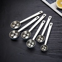 Cuillère doseuse en acier inoxydable écologique, personnalisable avec logo, 5ML/10ML/15ML/20ML/30ML, compatible lave-vaisselle, pour la cuisine domestique