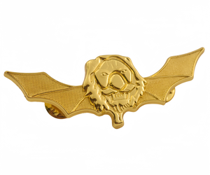 Distintivo Aeronautico Personalizzato di Alta Qualità in Metallo Dorato con Leone e Ali in Rilievo 3D Placcato Oro, Spilla da Bavero Esclusiva per l'Identità Africana - Product Image 2