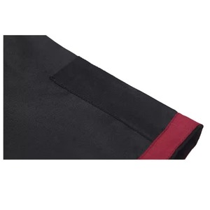 <b>Chef</b> Uniform Men Women Short Sleeve Red Black Cotton Restaurant Kitchen Work Clothes - Product Image 3