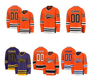 2026 Chinese fabrikant hittetransferdruk 100% polyester op maat gemaakte ijshockeytrui hockeykleding rolschaatskleding - Product Image 2