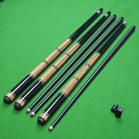 Tongkat Snooker/Pancong Lompat 2 Bagian Berkualitas Tinggi, Tahan Lama, Ringan, Sambungan Tengah 1/2 Split, Shaft Fiberglass, Baja Anti Karat