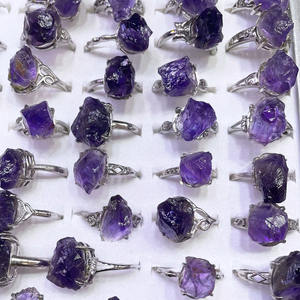 ダイヤモンドリング天然瑪瑙スーパーセブンペライトピーターサイトムーンストーンハーキマーダイヤモンド工場卸売 - Product Image 4