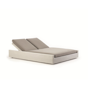 Canapé-lit d'extérieur en aluminium avec rotin Meuble de patio de plage pour hôtel villa pour bronzer sur <span class=keywords><strong>transat</strong></span> Pont pour <span class=keywords><strong>transat</strong></span> Lit - Product Image 3