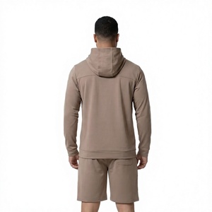 Conjunto Deportivo Informal para Hombre, con Capucha, Color Sólido, 100% Algodón, con Cordón Ajustable, Logotipo Frontal, Manga Larga, para Invierno - Product Image 4