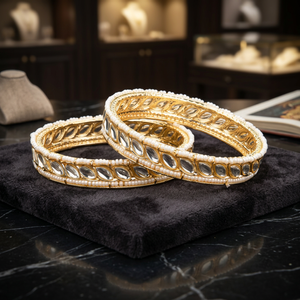 Fabricant Grossiste de Bracelets en Perles d'Imitation Plaqué Or, Ensemble de 2 Pièces, Style Classique, Sans Nickel ni Plomb, pour Anniversaire de Femme - Product Image 3