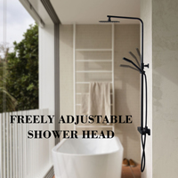 Braket katup termostatik kumparan kuningan ganda harga pabrik Shower Arm Handset kepala pancuran cerat garansi 5 tahun untuk apartemen