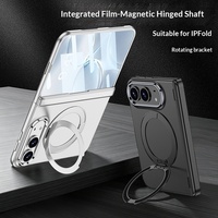 Coque PC givrée en gros avec support magnétique rotatif pour iPhone 18 Fold, protection intégrale de la charnière, compatible 18 Ultra