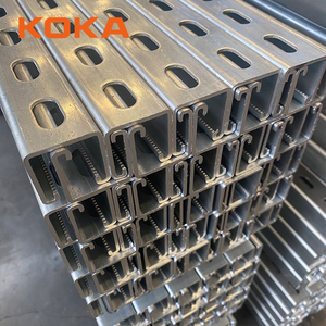 Высококачественная желтая цинковая сталь P1000T 41x41x2,5 мм Unistrut спина к спине шлицевой канал - Product Image 4