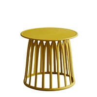 Nouvelle arrivée nordique moderne en plastique mini table café table rose table basse