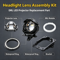 Ensemble de lentilles de phare étanches avec projecteur LED DRL pour mise à niveau automobile