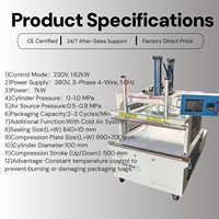 Machine d'emballage par compression hydraulique HFD-888, sans compresseur d'air de grande taille, système de vent froid pour l'exportation de matelas et de couettes