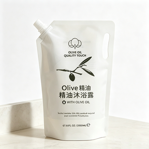Bolsa con Boquilla para Gel de Ducha, Jabón Líquido Recargable, Envase Cosmético para Cuidado Corporal, 500ml 1L, Fabricante OEM Personalizado - Product Image 1