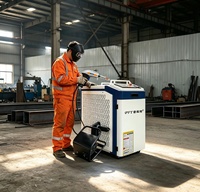 Soudeuse laser à fibre portative 3000W, refroidie par eau, 4 en 1 : soudage, découpe, nettoyage, élimination de la rouille pour métal, acier, aluminium