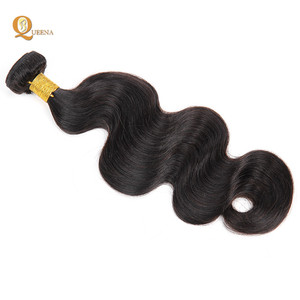 virgen remy crudo ondulado rizado cutícula alineada de 40 pulgadas de la onda del cuerpo <span class=keywords><strong>cabello</strong></span> indio proveedor de la india - Product Image 4