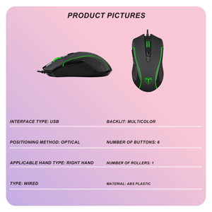 <span class=keywords><strong>Souris</strong></span> de jeu ergonomique pour gamers, accessoires d'ordinateur, à câble USB, meilleure vente - Product Image 2