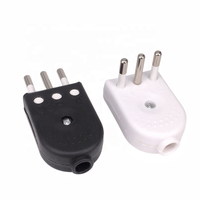 Prise de câblage italienne 10A 250V coude droit 90 degrés pour chili type-l prise de courant détachable ronde 3 broches pour connecteur électrique
