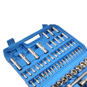 NIEDRIGER PREIS 108 Stück Mechanik Werkzeugs atz Sockel Ratschen schlüssel Autore parat ur werkzeugs atz mit Koffer