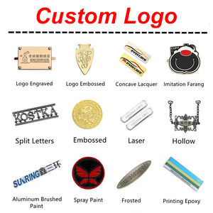 Nhãn kim loại chất lượng cao, tùy chỉnh hình chữ cái, thương hiệu, dành cho quần áo - Product Image 3