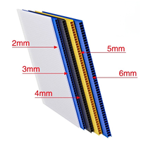 Feuille de plastique ondulé PP pour impression UV, signalétique et affichages graphiques