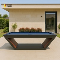 Meilleure vente : Table de billard professionnelle de luxe en bois massif de 8 ou 9 pieds avec plateau en ardoise pour la maison, les bars et les clubs