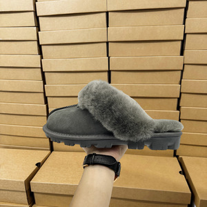 Chaussons décontractés unisexes en fourrure intégrée pour <span class=keywords><strong>homme</strong></span> et femme, fabriqués par Snow Boots, modèle Star Fur Mop - Product Image 3