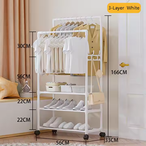 Porte-manteau sur pied moderne avec plusieurs <span class=keywords><strong>crochets</strong></span> <span class=keywords><strong>et</strong></span> cadre en métal robuste pour l'entrée, le salon, porte-manteau - Product Image 3
