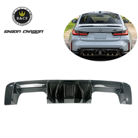 Diffuseur arrière en fibre de carbone sèche style LED-II G80 G82 pour BMW G80 M3 G82 M4 2022