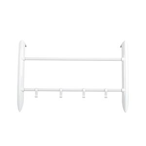 Venta caliente lavandería de metal 3 niveles montado <span class=keywords><strong>en</strong></span> la pared Airer tubo de acero ropa plegable secado sobre percheros de <span class=keywords><strong>puerta</strong></span> - Product Image 5