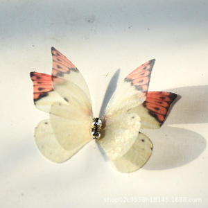 Toptan DIY el yapımı tül kumaş 3D kelebek saç aksesuarları Charm kolye ve kafa bandı fabrika kaynağı - Product Image 3